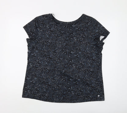Marks and Spencer Women's Grey Animal Print T-Shirt Size 18