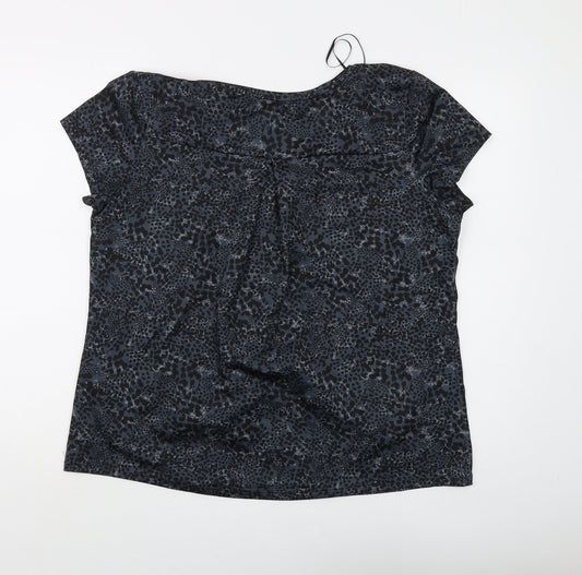 Marks and Spencer Women's Grey Animal Print T-Shirt Size 18