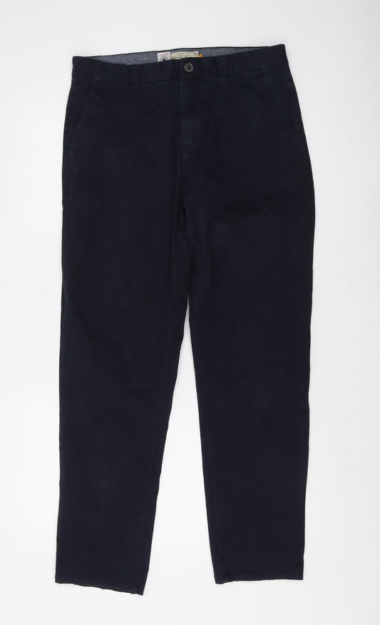 Next Men's Blue Chino Trousers, Size M, Regular Fit