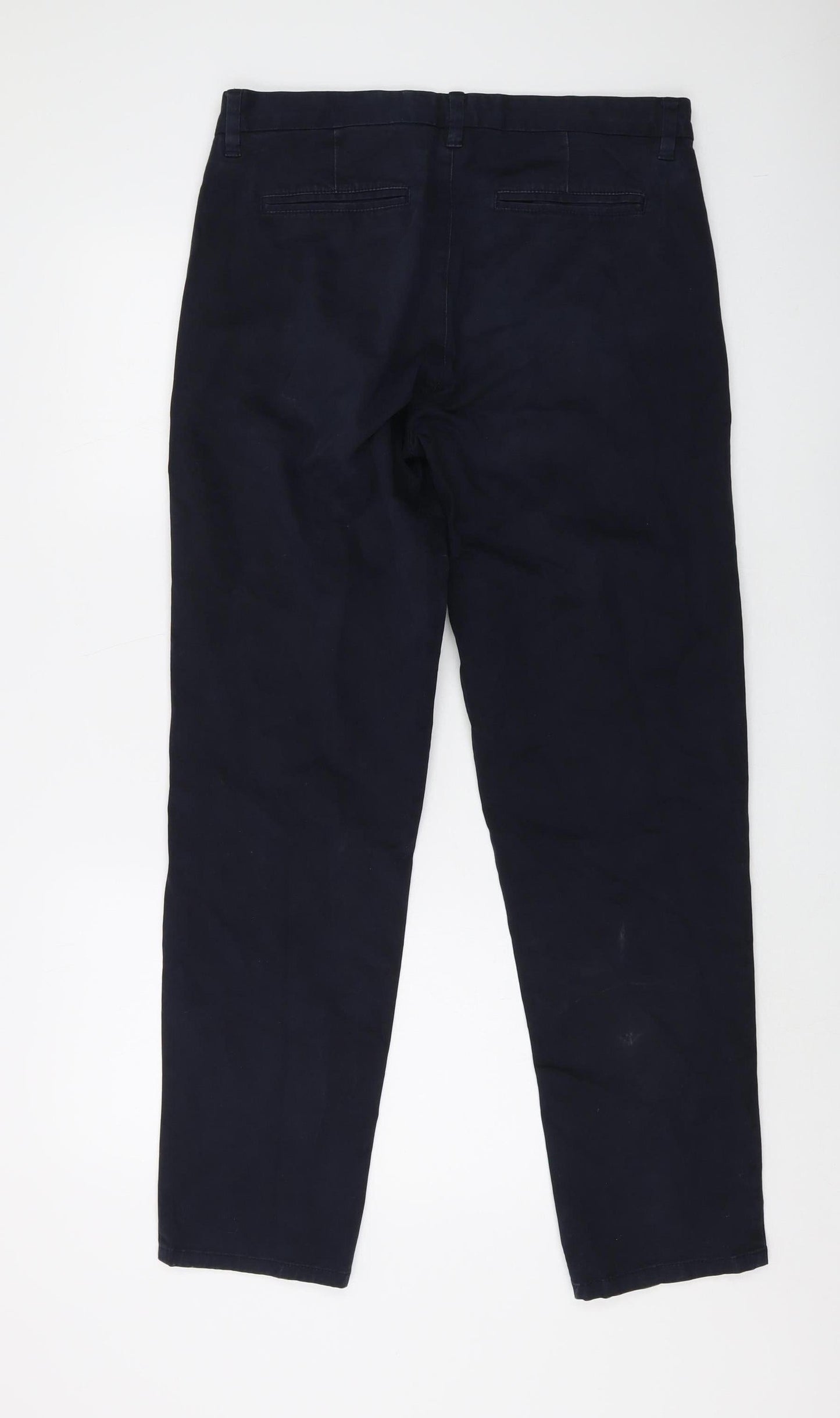 Next Men's Blue Chino Trousers, Size M, Regular Fit