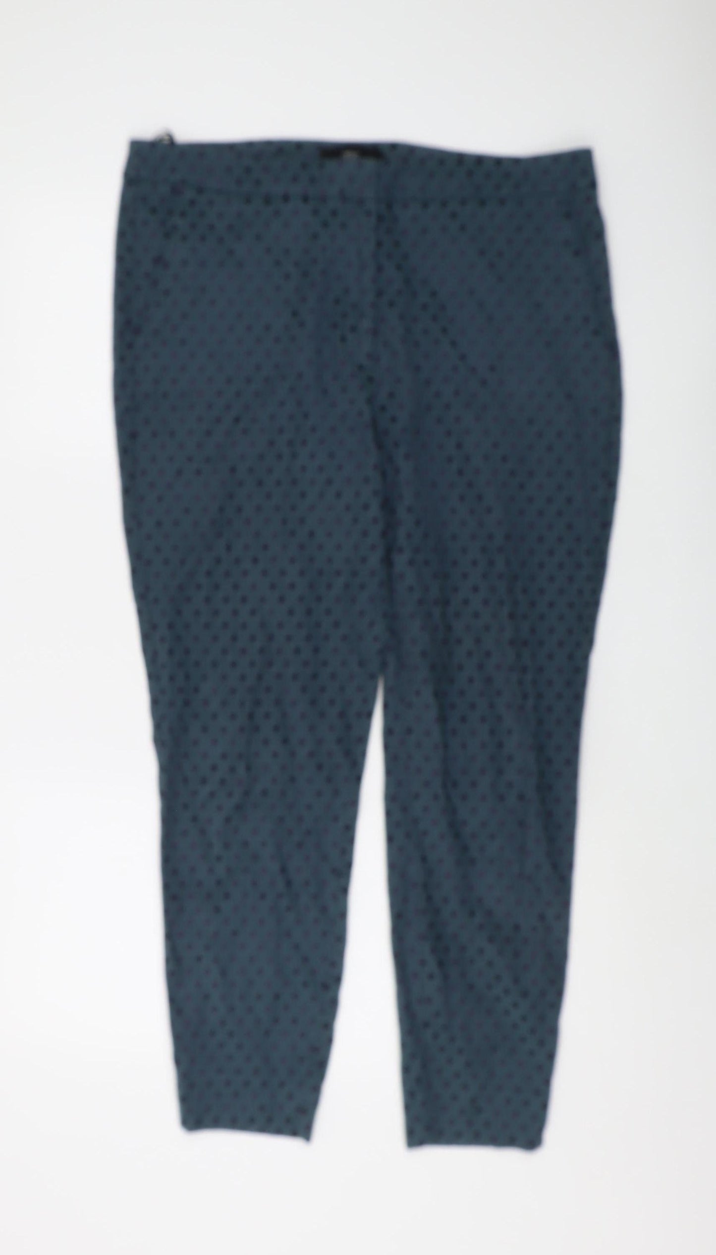 Womens UK Size 10 NEXT Regular Fit Dress Pants Blue Trousers