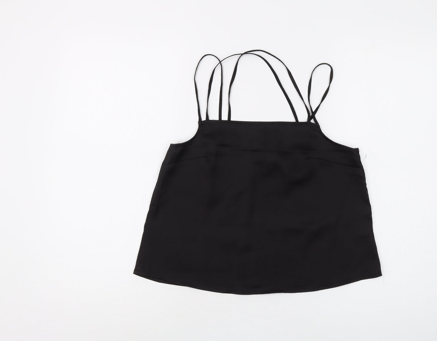 Womens UK Size 8 H&M Black Camisole Tank