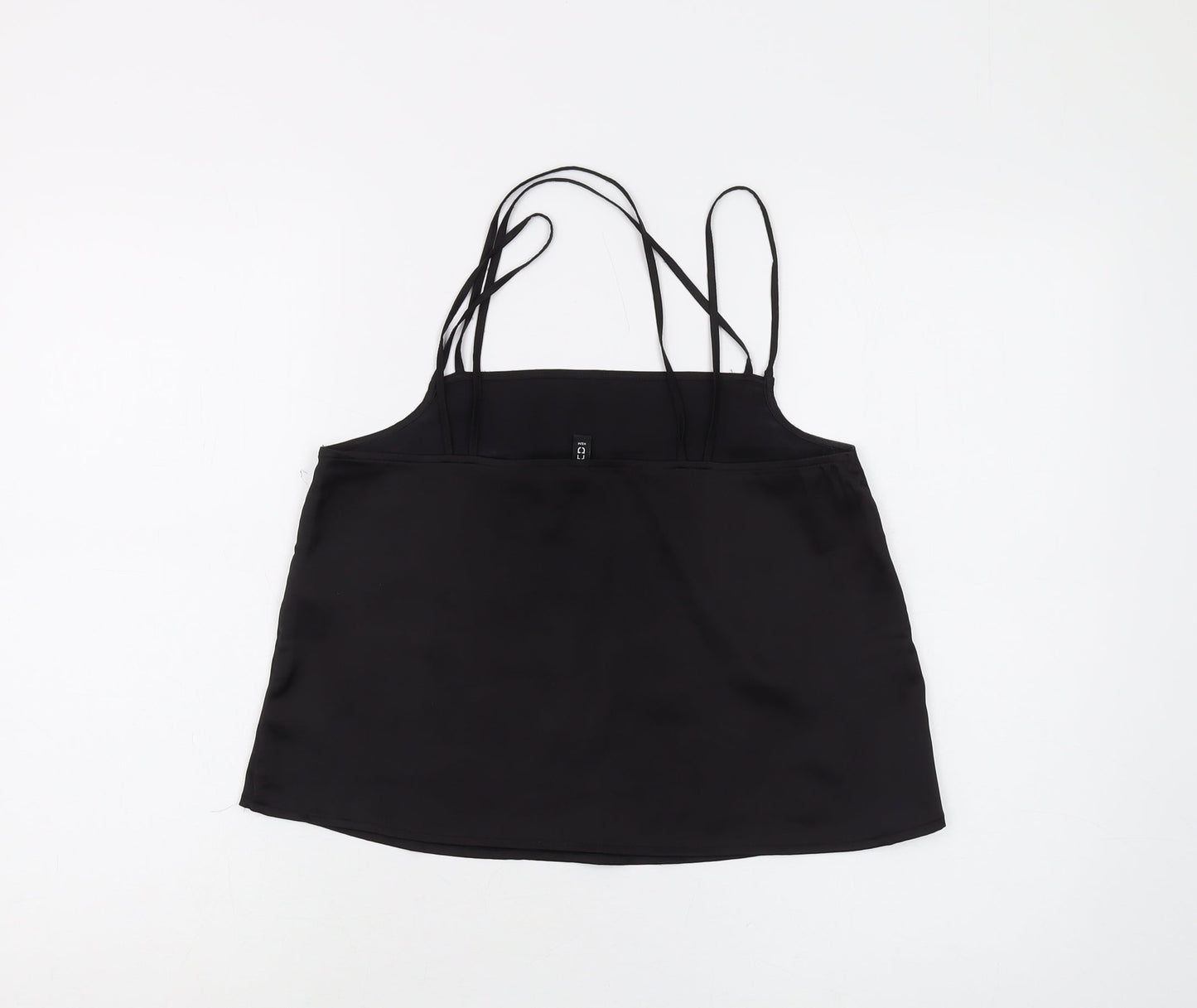 Womens UK Size 8 H&M Black Camisole Tank