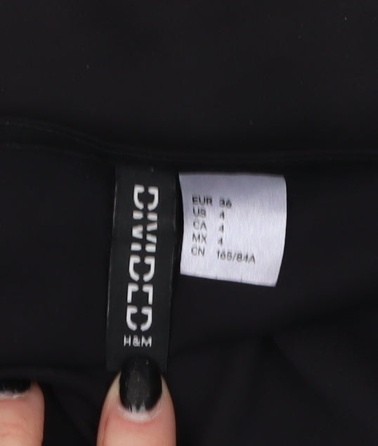 Womens UK Size 8 H&M Black Camisole Tank