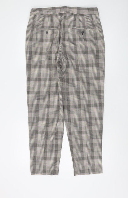 Womens UK Size 12 Marks and Spencer Regular Fit Chino Brown Trousers