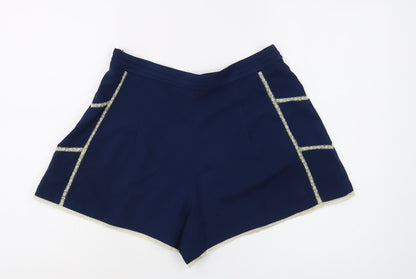 Topshop Women's Blue Shorts UK 12
