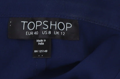 Topshop Women's Blue Shorts UK 12