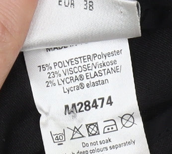 Womens UK Size 10 NEXT Regular Fit Dress Pants Black Trousers