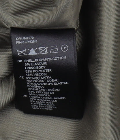 H&M Women's Green Suit Jacket Size 10 Regular Fit