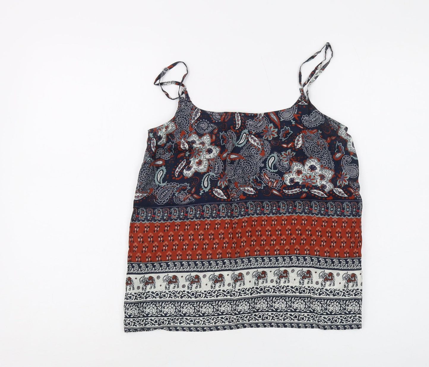 Womens UK Size 8 New Look Multicoloured Camisole Tank