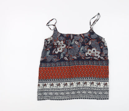 Womens UK Size 8 New Look Multicoloured Camisole Tank