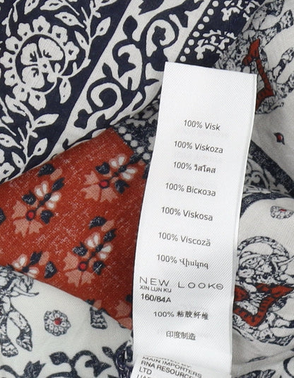 Womens UK Size 8 New Look Multicoloured Camisole Tank