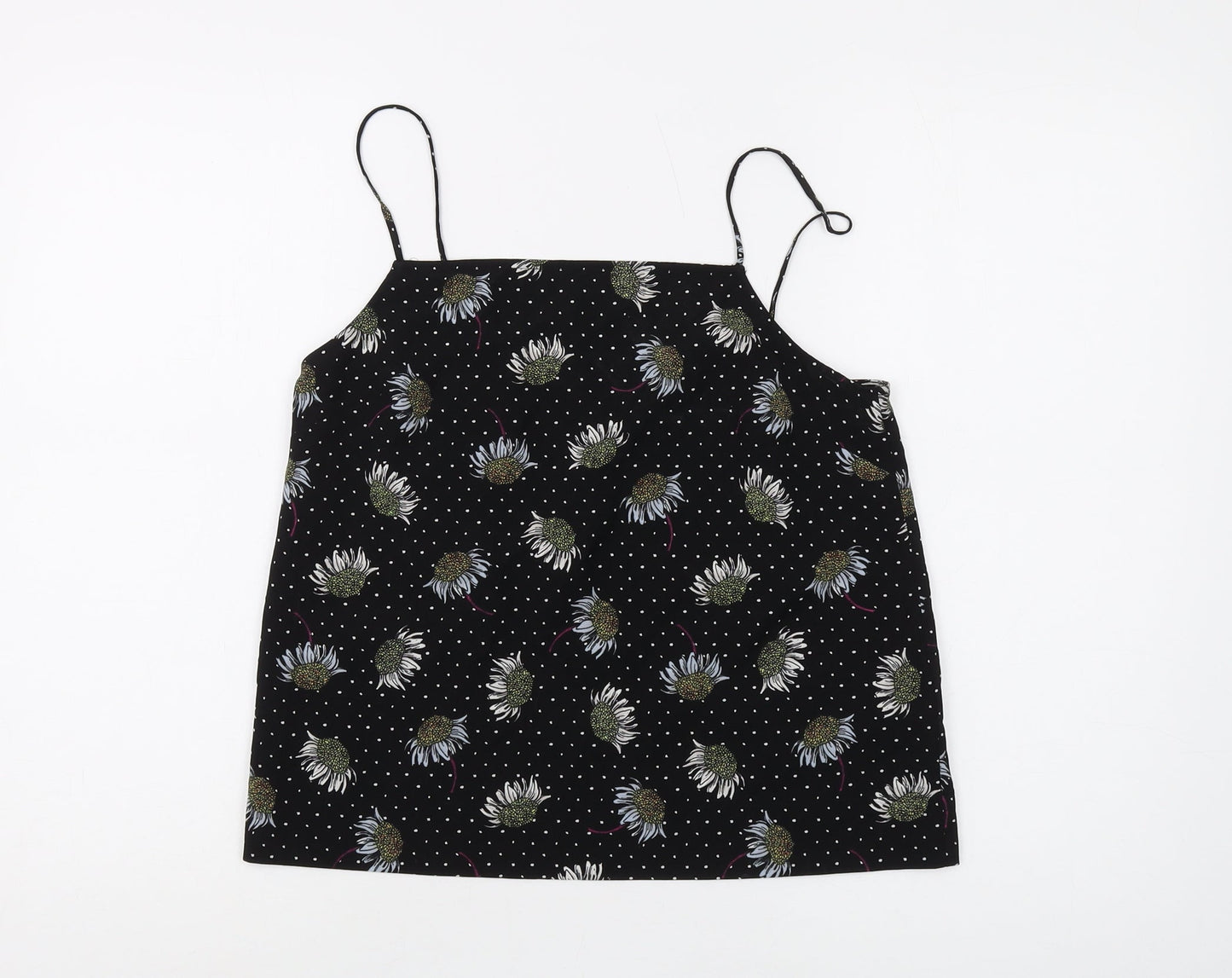 Womens UK Size 8 Topshop Black Camisole Camisole