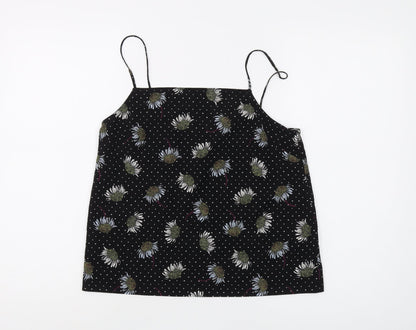 Womens UK Size 8 Topshop Black Camisole Camisole
