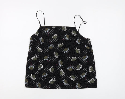 Womens UK Size 8 Topshop Black Camisole Camisole