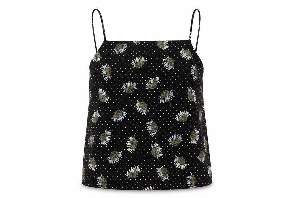 Womens UK Size 8 Topshop Black Camisole Camisole