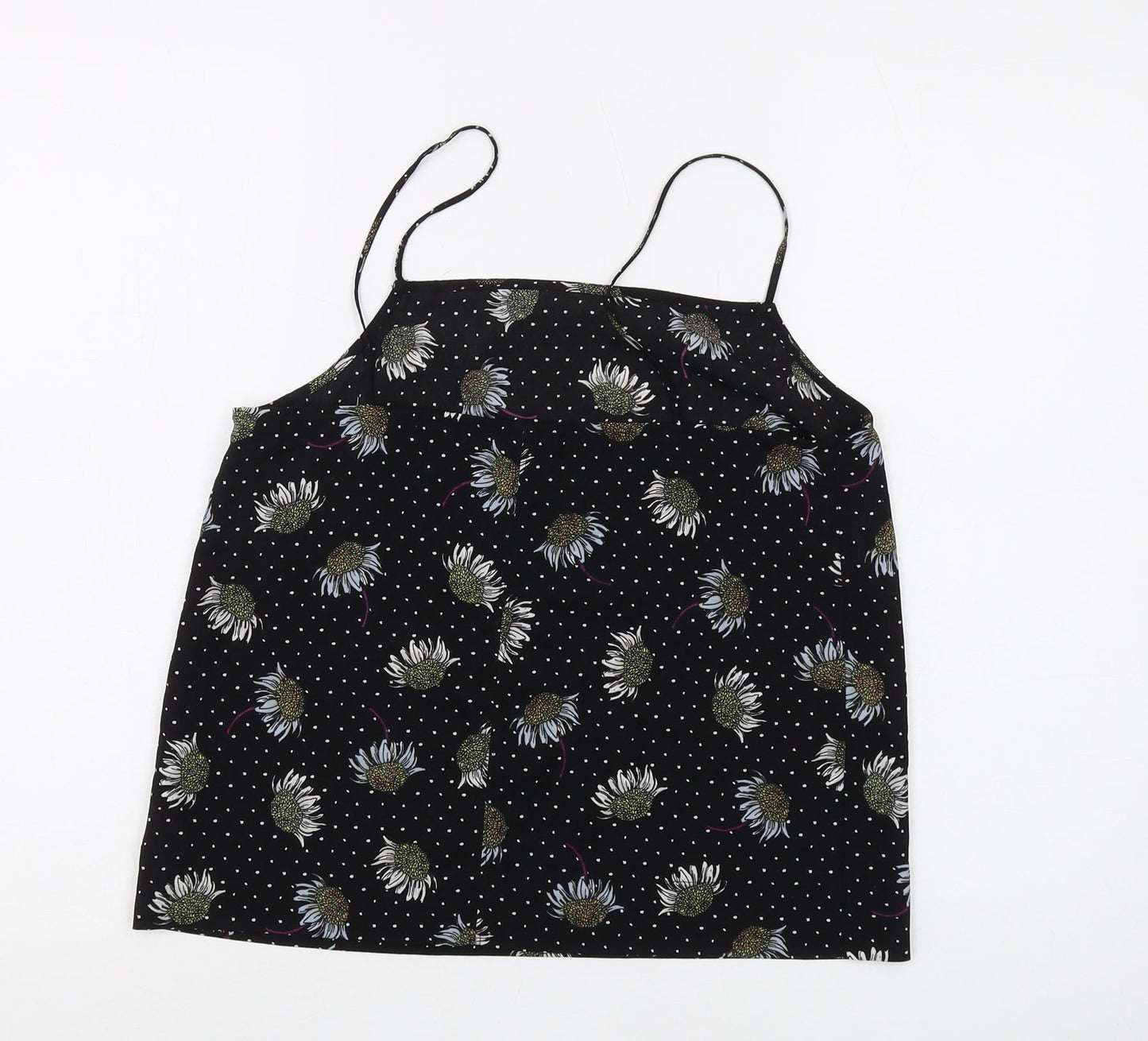 Womens UK Size 8 Topshop Black Camisole Camisole