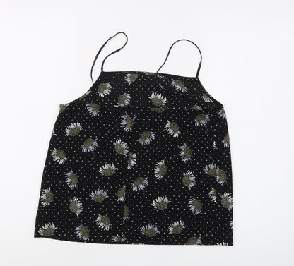 Womens UK Size 8 Topshop Black Camisole Camisole