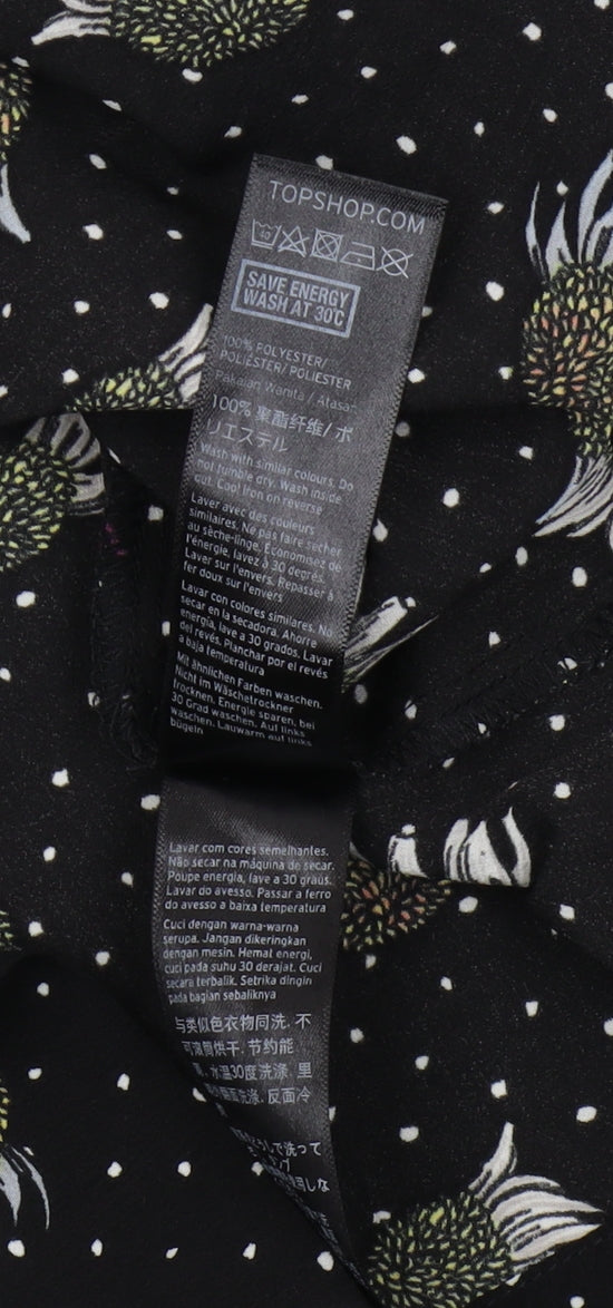Womens UK Size 8 Topshop Black Camisole Camisole