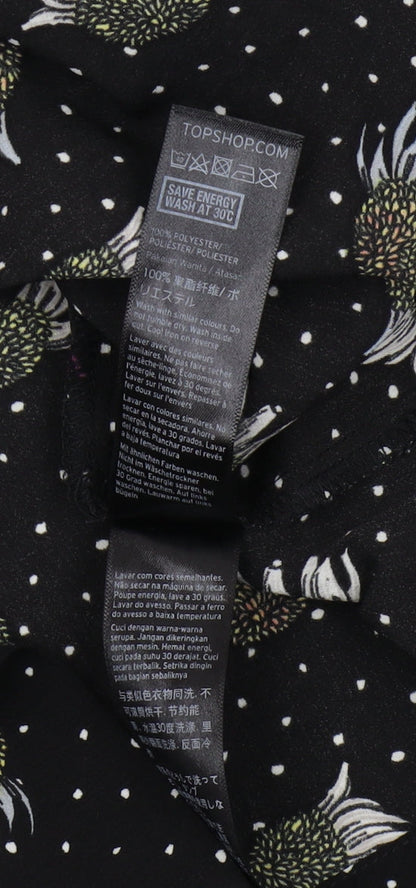 Womens UK Size 8 Topshop Black Camisole Camisole