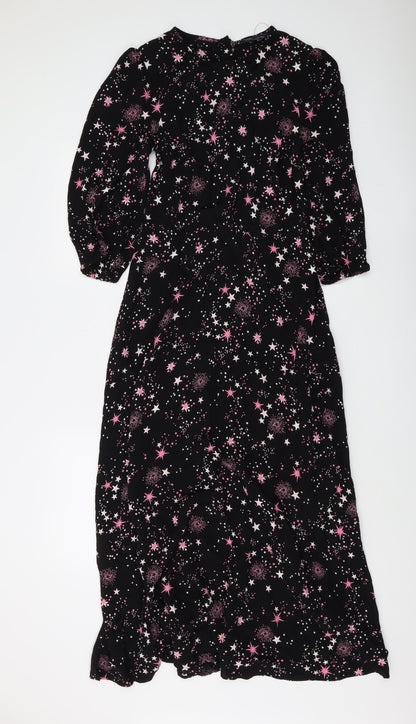 Marks and Spencer Womens Black Long Sleeve Maxi Dress