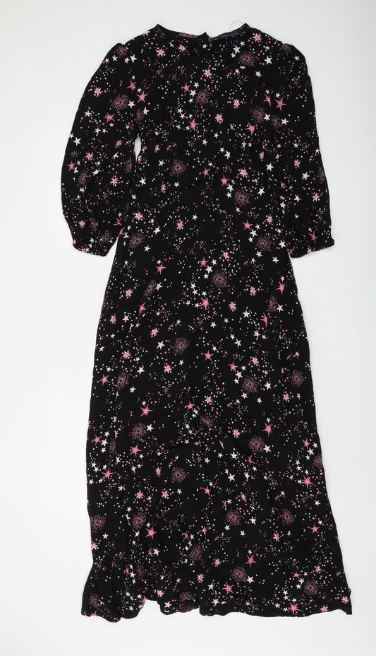 Marks and Spencer Womens Black Long Sleeve Maxi Dress
