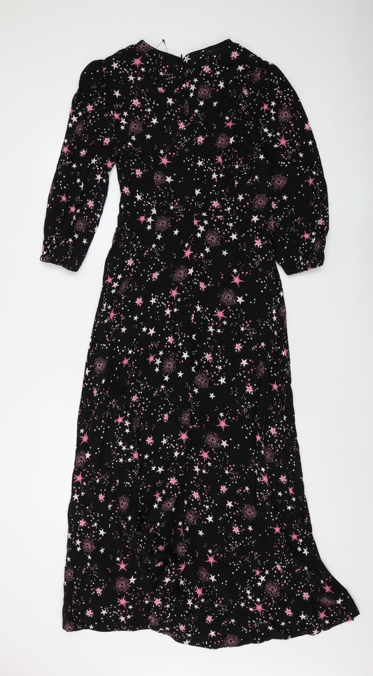 Marks and Spencer Womens Black Long Sleeve Maxi Dress