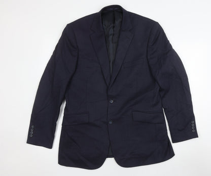 Mens UK Size 38 Brook Taverner Regular Black Suit Jacket