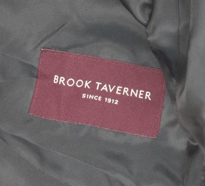 Mens UK Size 38 Brook Taverner Regular Black Suit Jacket