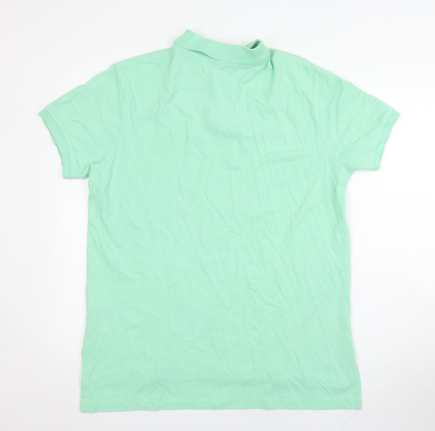 Ralph Lauren Men's Green Polo, Size L, Short Sleeve