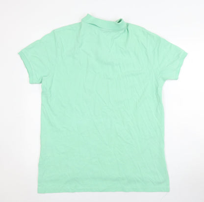 Ralph Lauren Men's Green Polo, Size L, Short Sleeve