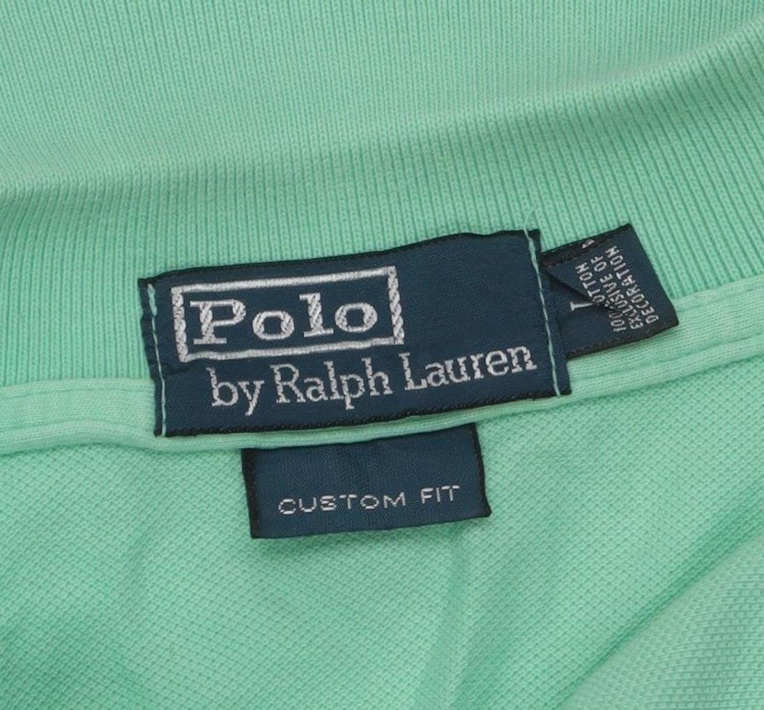 Ralph Lauren Men's Green Polo, Size L, Short Sleeve