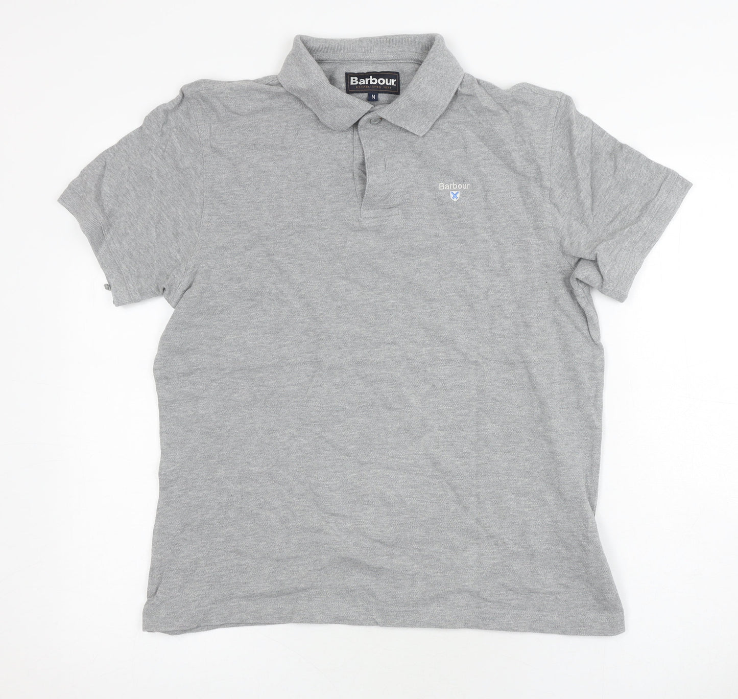 Barbour Men's Grey Polo Size Medium