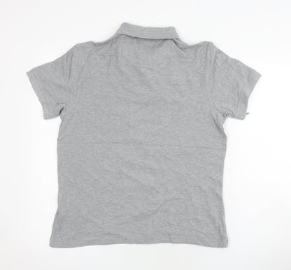 Barbour Men's Grey Polo Size Medium