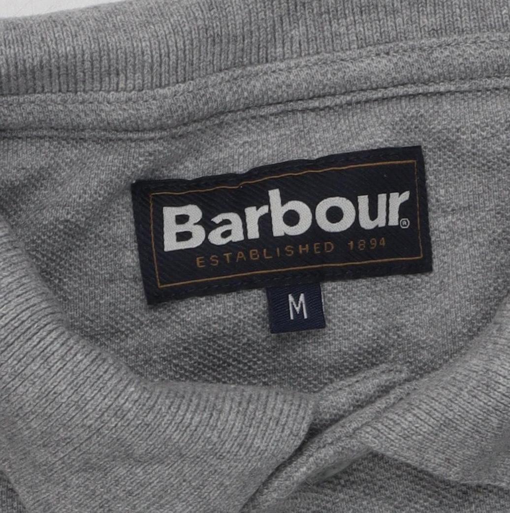 Barbour Men's Grey Polo Size Medium
