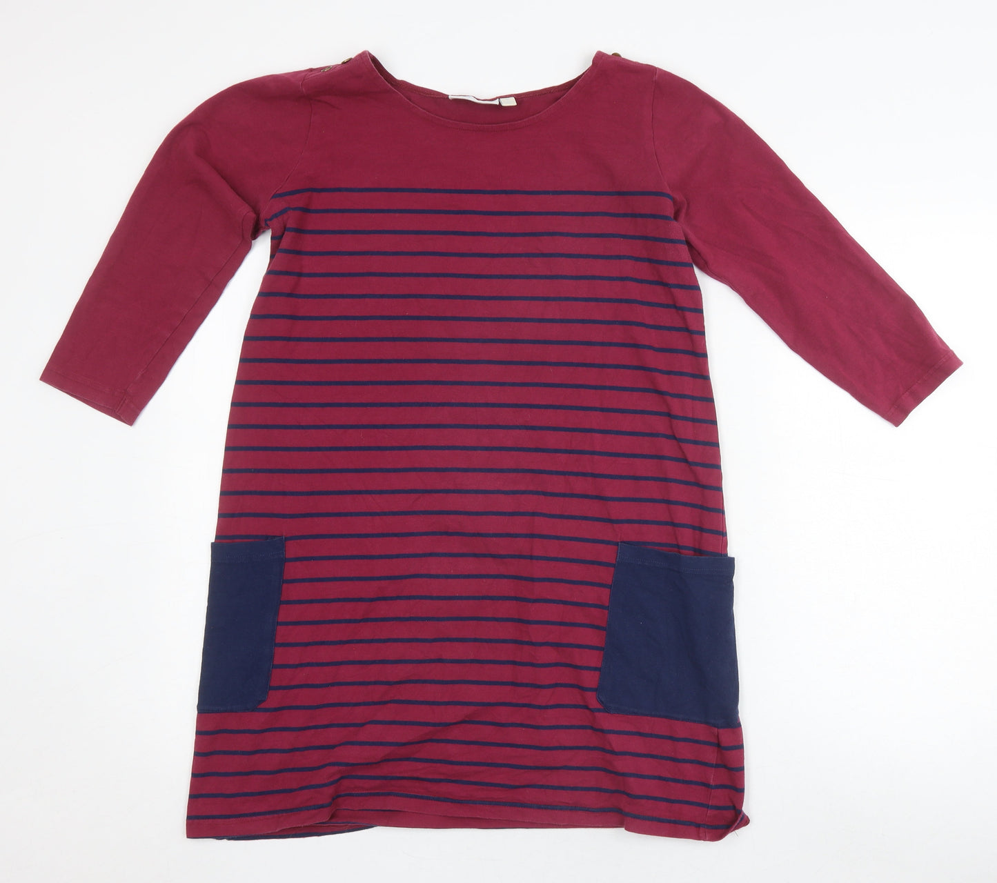 Womens UK Size 12 JoJo Maman Bébé Red Basic T-Shirt
