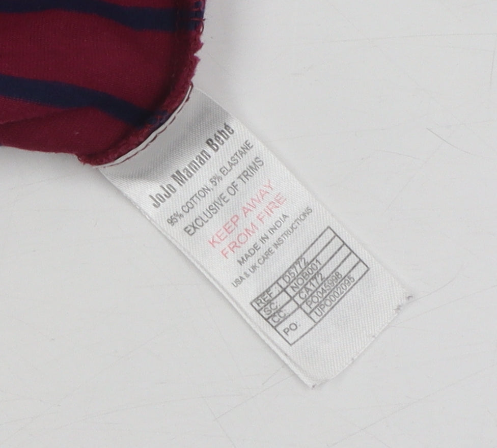 Womens UK Size 12 JoJo Maman Bébé Red Basic T-Shirt