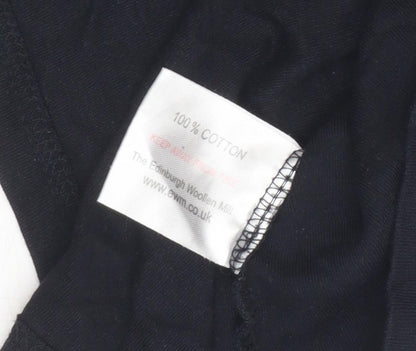 Womens UK Size 14 Isle Essentials Black Basic T-Shirt