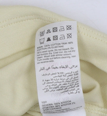 Womens UK Size XS Mint Velvet Beige Basic T-Shirt