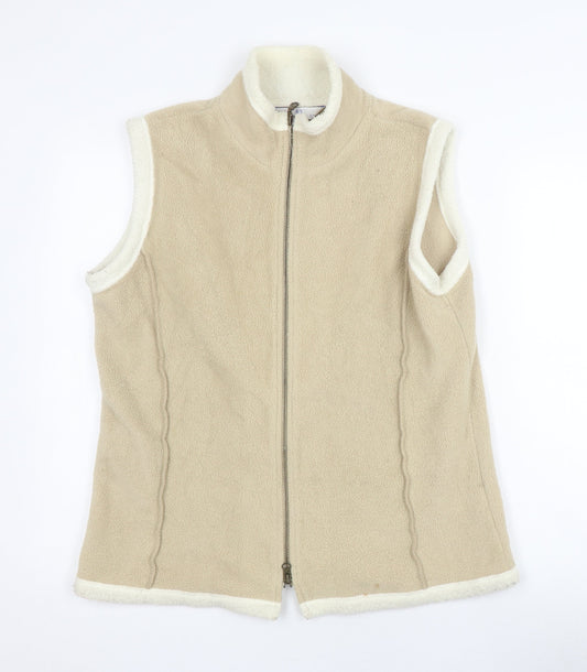 Bisquit Essentials Women's Beige Waistcoat Size 14