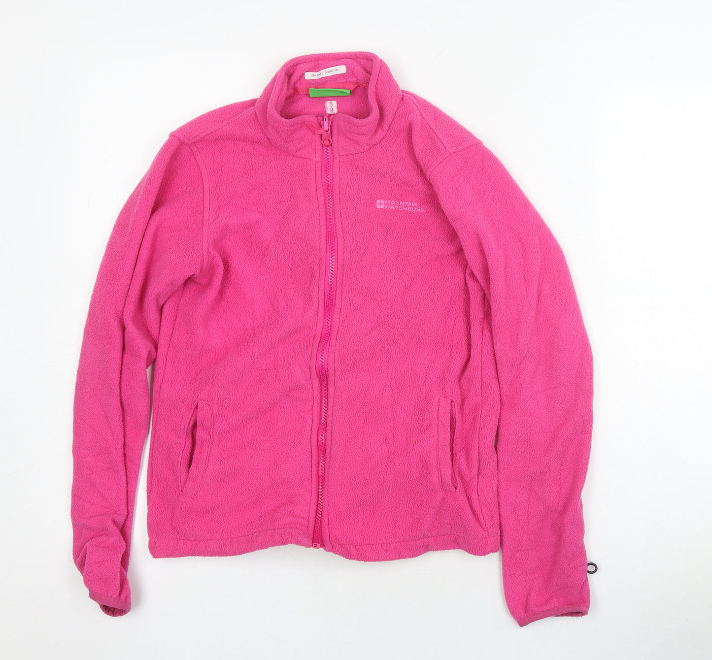 Mountain Warehouse Girls Pink Full Zip Fleece Hoodie M 11-12 Years