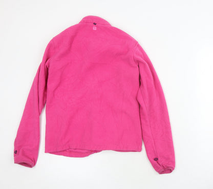 Mountain Warehouse Girls Pink Full Zip Fleece Hoodie M 11-12 Years