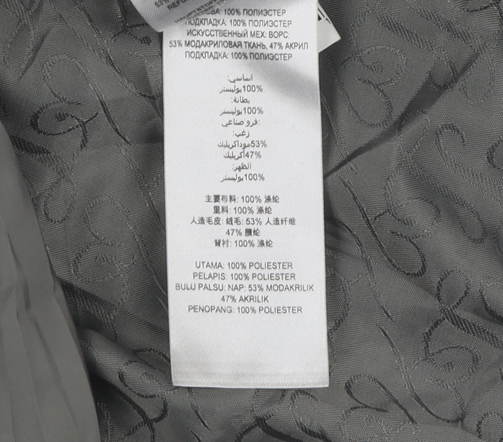 Lipsy Women's Grey Puffer Coat Size 8