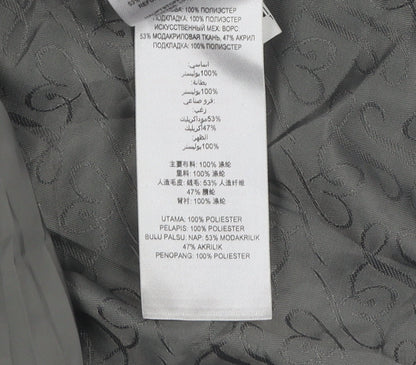 Lipsy Women's Grey Puffer Coat Size 8