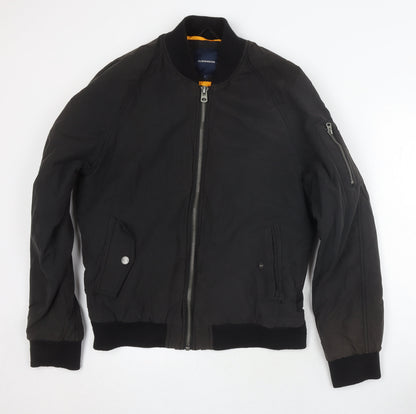 Mens UK Size L Clockhouse Black Bomber Jacket