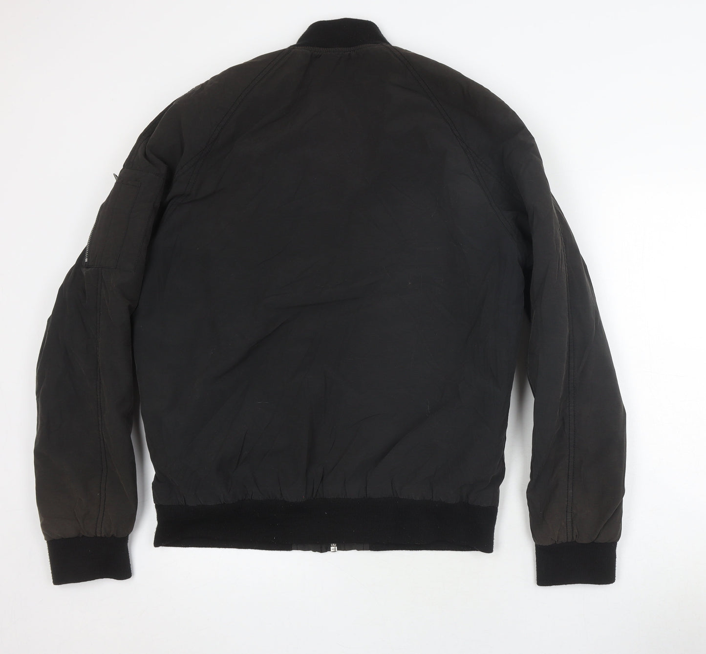Mens UK Size L Clockhouse Black Bomber Jacket
