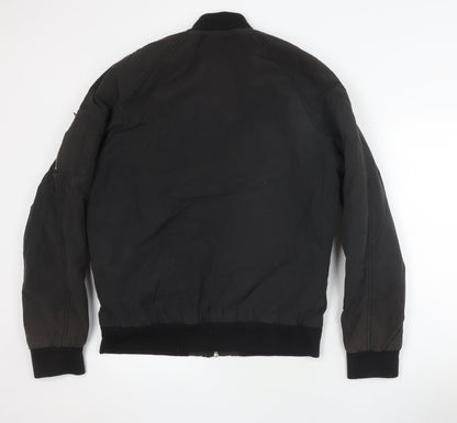 Mens UK Size L Clockhouse Black Bomber Jacket