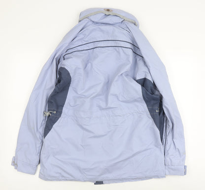 Outdoorscene Women's Blue Waterproof Rain Coat, Size 10-12