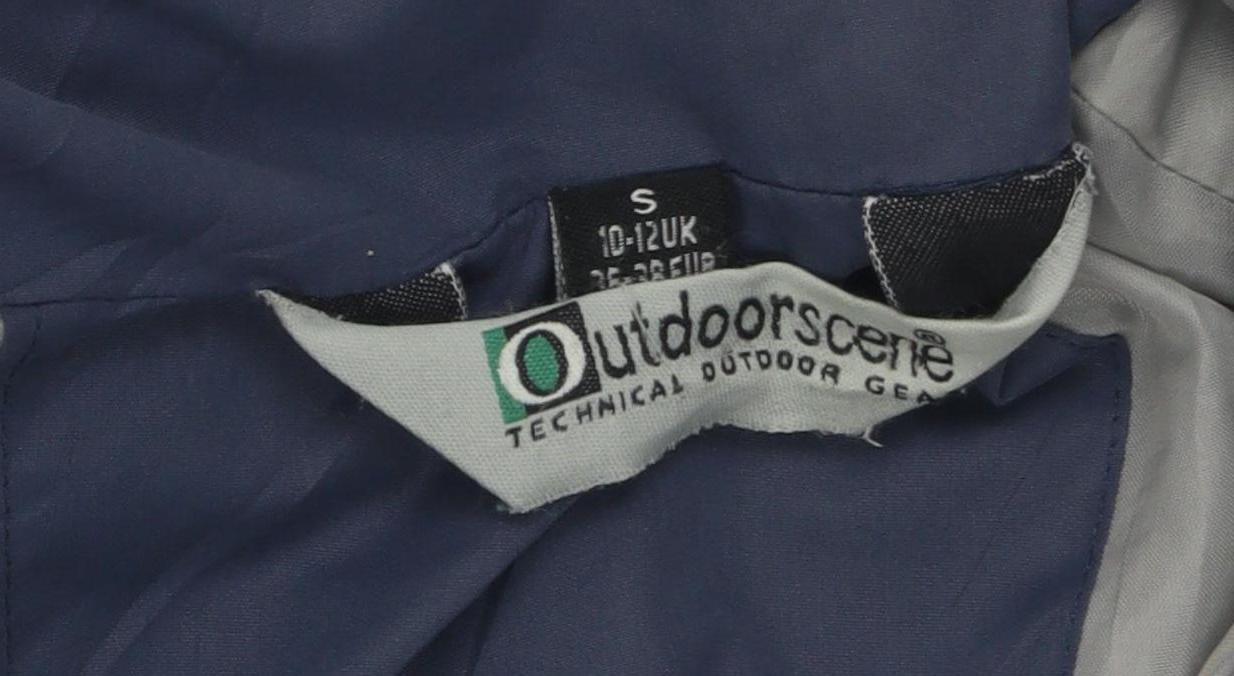 Outdoorscene Women's Blue Waterproof Rain Coat, Size 10-12