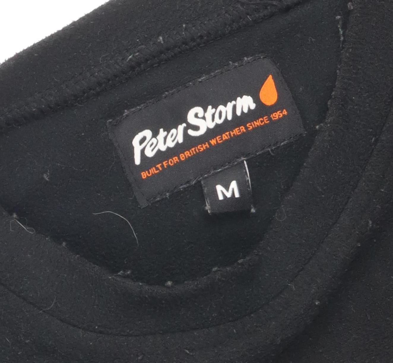 Mens UK Size M Peter Storm Black Pullover Sweatshirt